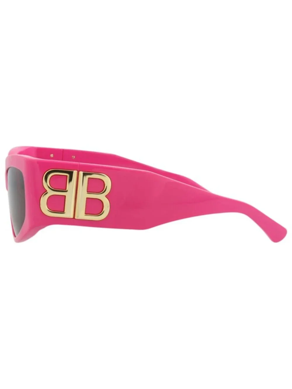New Balenciaga Women's Sunglasses Cat Eye Recycled Acetate Frame Pink Pink Grey